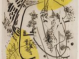 une image représentant un dessin jaune et noir sur fond blanc