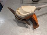 someone is using a pair of pliers to cut a piece of wood