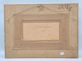 an old picture of a picture frame with writing on it