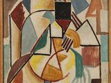 une image d'un tableau représentant un homme avec un chapeau sur la tête