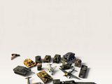 a lot of small toys that are on the ground