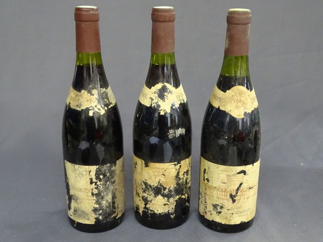 VOSNE ROMANEE, Pierre DENIZOT ( ?), 1 bouteille 1er cru ; SANTENA...