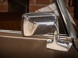 a close up of a mirror on a car ' s side view mirror
