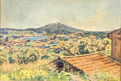 an image of a painting of a view of a village