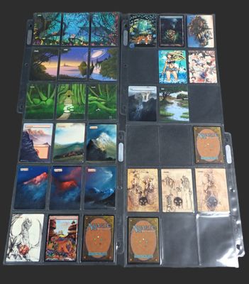 a lot of cards on the table with pictures on them