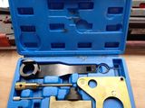 a blue case with tools in it on a table
