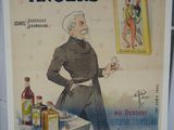 une affiche représentant un homme debout devant un miroir