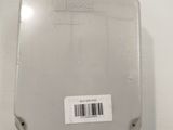 a white box with a bar code on it