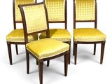 four chairs with yellow upholstered upholstered upholstered upholstered upholstered upholstered upholstered upholstered