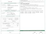 a close up of a document with a barcode on it