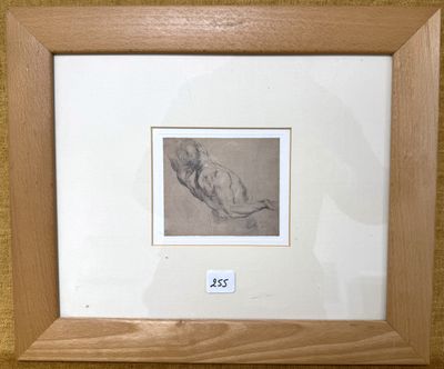 une photo représentant un dessin d'un homme allongé par terre