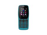 Le téléphone Nokia est bleu et comporte des touches.