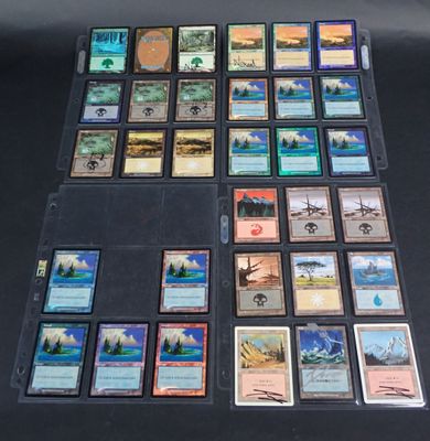 a picture of a table with a lot of cards on it