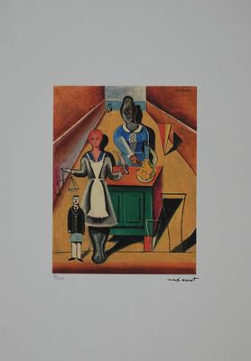 MAX ERNST (D'APRÈS) Personnages d'intérieur, impression numé…