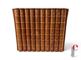 an image of a row of old books sitting on top of each other