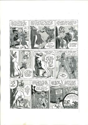 une image tirée d'une bande dessinée représentant un homme à cheval