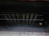 a ball that is sitting in the oven on the floor
