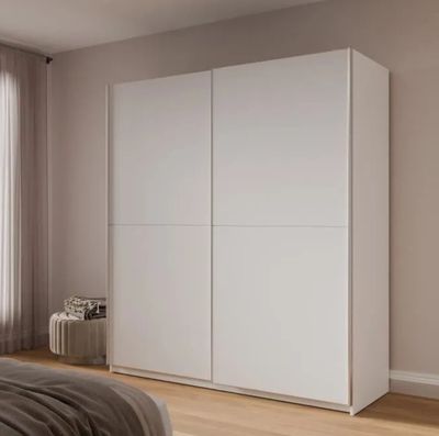 Armoire 2 portes coulissantes ULOS- Panneaux de particules -… - Photo 1