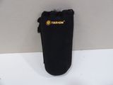 a black case that has a yellow tahon logo on it