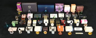beaucoup de parfums et de flacons de parfum sur la table