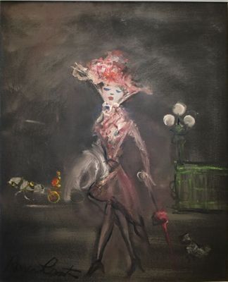 Roger COMTE (1913-2006) Parisienne dans les rues de Paris