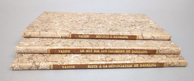 Réunion de 3 brochures révolutionnaires de Vadier principal …