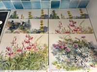 Ensemble de plateaux (en rotin, métal, un japonaisant) et de… (photo 2)