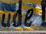 graffiti on the side of a building with a fire hydrant in front of it
