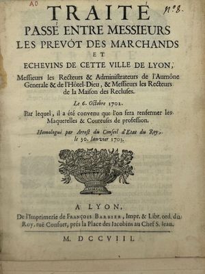 MÉTIERS. Recueil de pièces sur les métiers lyonnais. 22 pièc…
