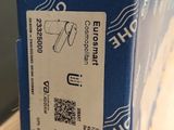 a blue box with a label on it sitting on a table