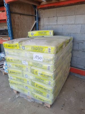 a stack of pallets sitting on top of a pallet in a warehouse