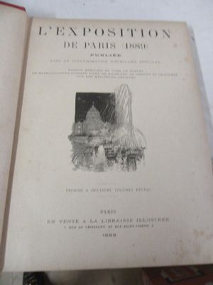 UN VOLUME EXPOSITION DE PARIS 1887 (quatre photographi…