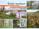 an image of a collage of pictures of a river, trees, and mountains