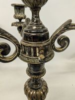 Paire de chandeliers à quatre bras de lumière en métal argen… (photo 5)