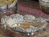 a glass table with a bowl on it and a bowl on the table