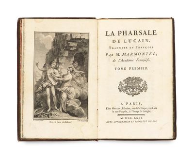 un vieux livre sur lequel figure l'image d'un homme et d'une femme
