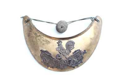 Hausse-col d'officier de la garde nationale modèle 1830, pla…