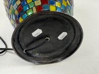 Lampe en mosaïque de verre coloré de forme montgolfière et p… (photo 6)