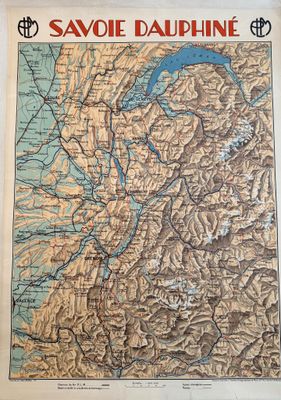 an old map of the state of savoie, france