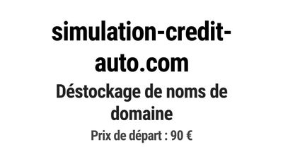 Nom de domaine simulation-credit-auto.