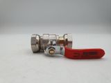 an image of a close up of a ball valve on a white surface