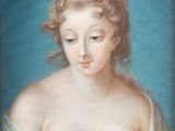 une image d'un tableau représentant une femme en robe blanche