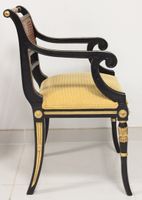 Suite comprenant cinq fauteuils et quatre chaises en bois la… (photo 5)
