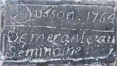 a chalkboard that has writing on it