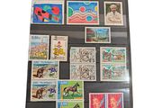 a picture of a collection of stamps on display