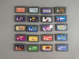 a lot of gameboy games on the table