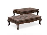 two pieces of furniture are sitting on top of each other