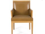 an image of a brown leather chair on a white background