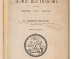 an old book with a picture of a woman on it