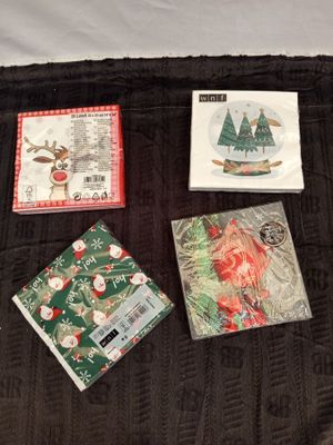 lot de 200 paquets de serviettes - théme : Noel - Photo 1